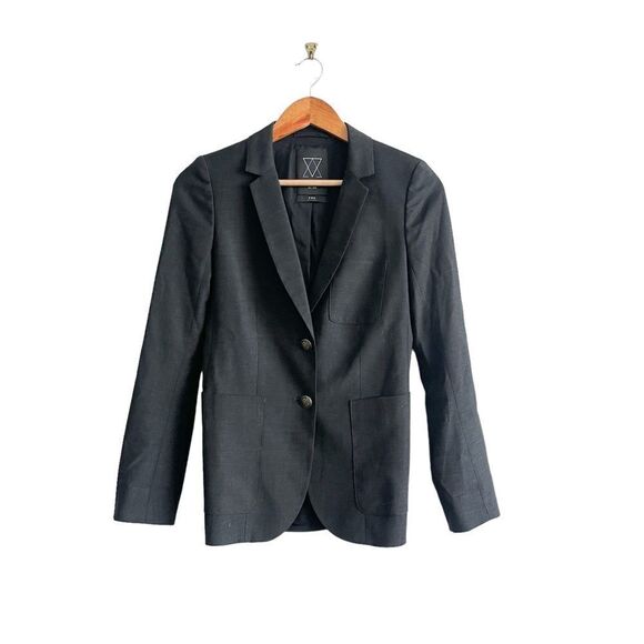 Aritzia Jackets & Blazers - Aritzia Talula Blazer Black Wool Blend Women's 2 Two Decorative Buttons